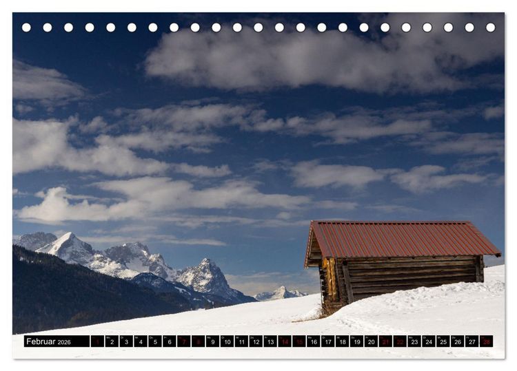 Produktbild: Werdenfelser Land (Tischkalender 2026 DIN A5 quer), CALVENDO Monatskalender