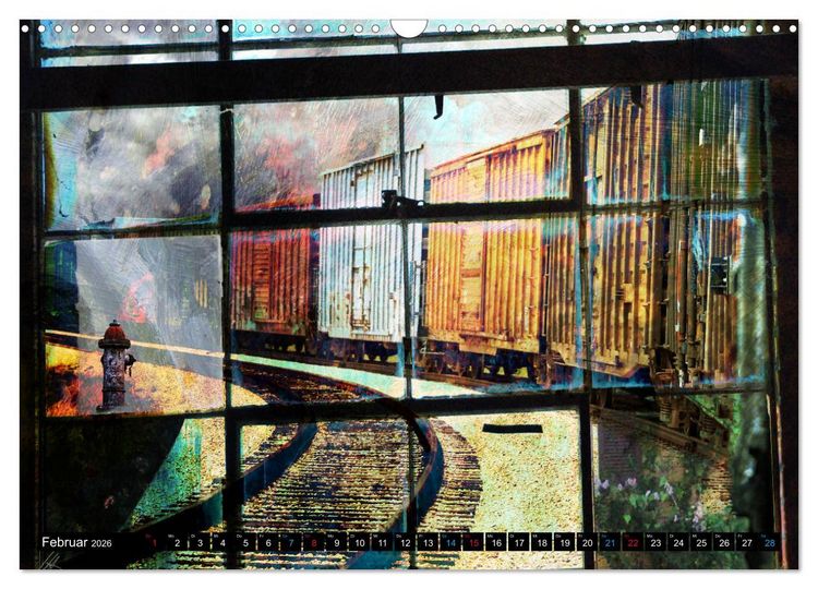 Produktbild: EISENBAHN - Dampf, Diesel und Strom (Wandkalender 2026 DIN A3 quer), CALVENDO Monatskalender