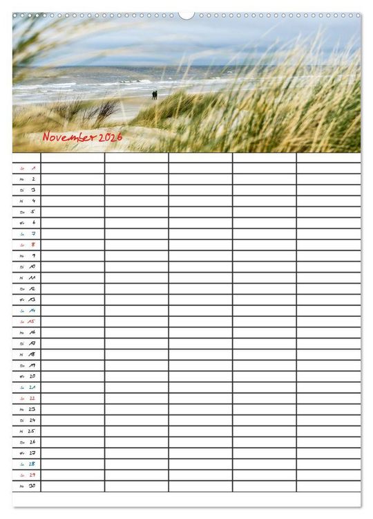 Produktbild: JUIST - DIE NORDSEEINSEL (hochwertiger Premium Wandkalender 2026 DIN A2 hoch), Kunstdruck in Hochglanz