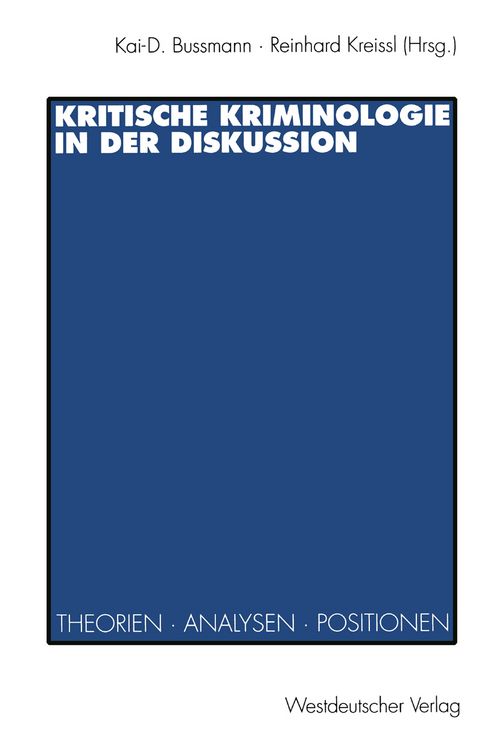 Produktbild: Kritische Kriminologie in der Diskussion