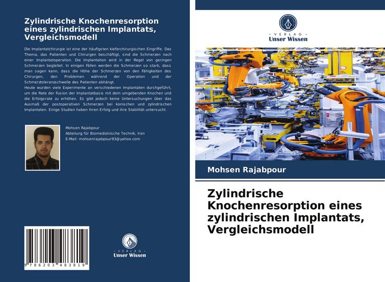 Produktbild: Zylindrische Knochenresorption eines zylindrischen Implantats, Vergleichsmodell