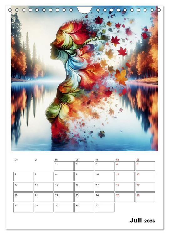 Produktbild: Bl&auml;tter - Visionen (Wandkalender 2026 DIN A4 hoch), CALVENDO Monatskalender
