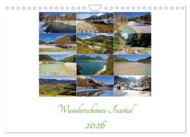 Produktbild: Wundersch&ouml;nes Isartal 2026 (Wandkalender 2026 DIN A4 quer), CALVENDO Monatskalender