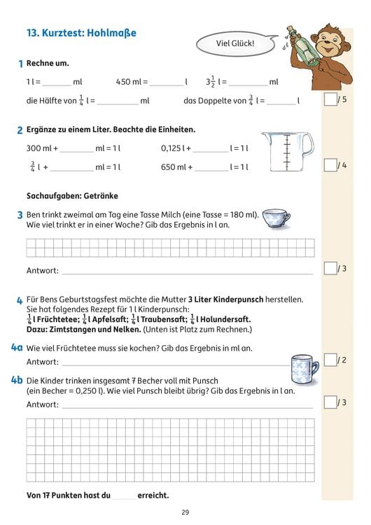 Produktbild: &Uuml;bungsheft mit Tests in Mathe 4. Klasse