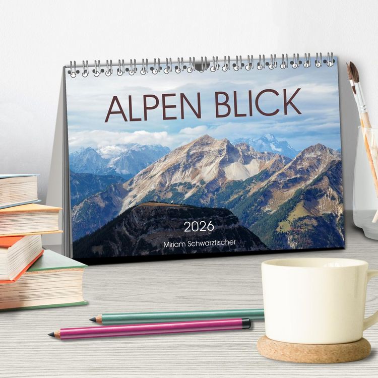 Produktbild: Alpen Blick (Tischkalender 2026 DIN A5 quer), CALVENDO Monatskalender