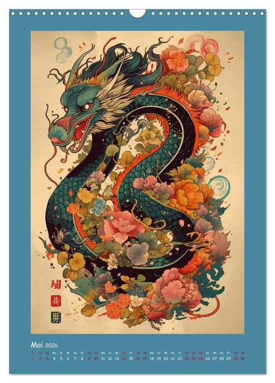 Produktbild: Chinesischer Tierkreis (Wandkalender 2026 DIN A3 hoch), CALVENDO Monatskalender
