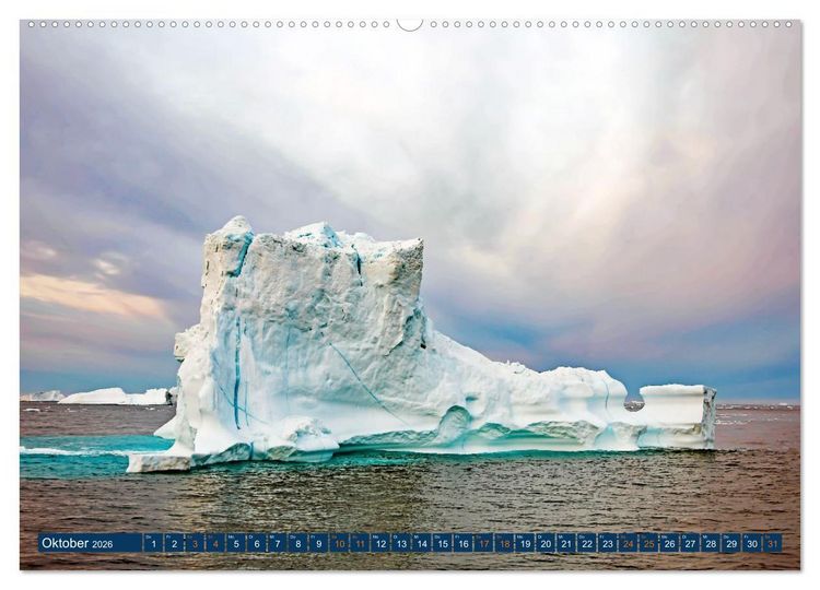 Produktbild: Berge aus Eis (Wandkalender 2026 DIN A2 quer), CALVENDO Monatskalender