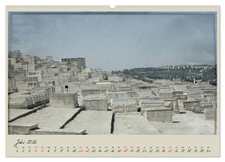 Produktbild: Unterwegs in Jerusalem (Wandkalender 2026 DIN A2 quer), CALVENDO Monatskalender