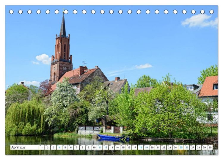 Produktbild: Rathenow - Gr&uuml;ne Stadt an der Havel (Tischkalender 2026 DIN A5 quer), CALVENDO Monatskalender