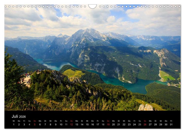 Produktbild: Berchtesgadener Land (Wandkalender 2026 DIN A3 quer), CALVENDO Monatskalender