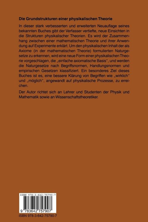 Produktbild: Die Grundstrukturen einer physikalischen Theorie