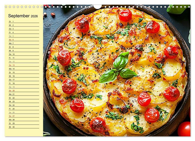 Produktbild: Herzhafte Kartoffeln. Leckeres aus der Super-Knolle (Wandkalender 2026 DIN A3 quer), CALVENDO Monatskalender