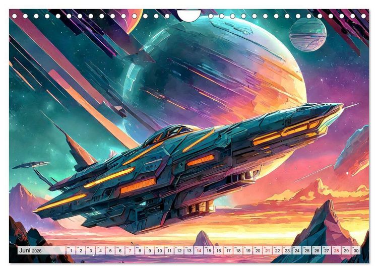 Produktbild: Motoren-Panorama (Wandkalender 2026 DIN A4 quer), CALVENDO Monatskalender