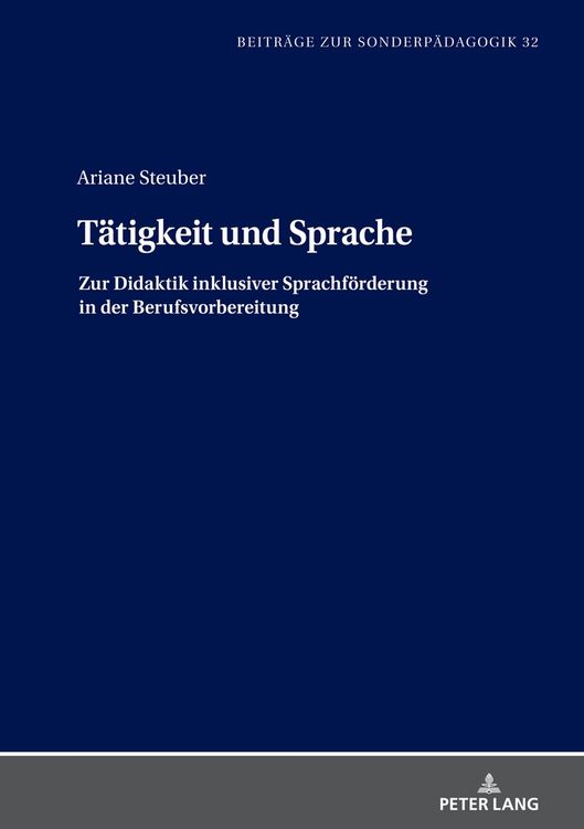 Produktbild: T&auml;tigkeit und Sprache