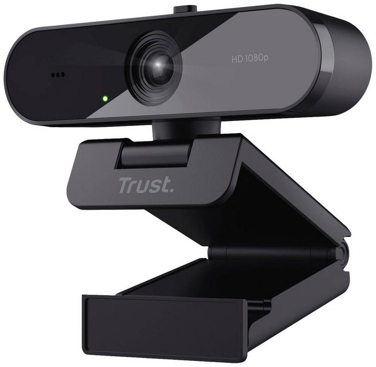 Produktbild: Trust TW-200 ECO Full HD-Webcam 1920 x 1080 Pixel Standfu&szlig;, Klemm-Halterung