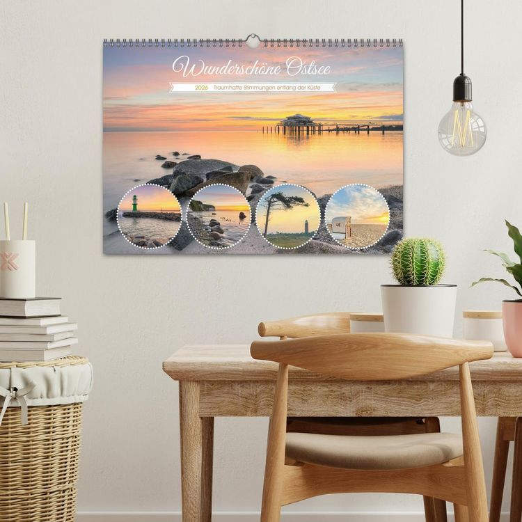 Produktbild: Wundersch&ouml;ne Ostsee - Traumhafte Stimmungen entlang der K&uuml;ste (Wandkalender 2026 DIN A3 quer), CALVENDO Monatskalender