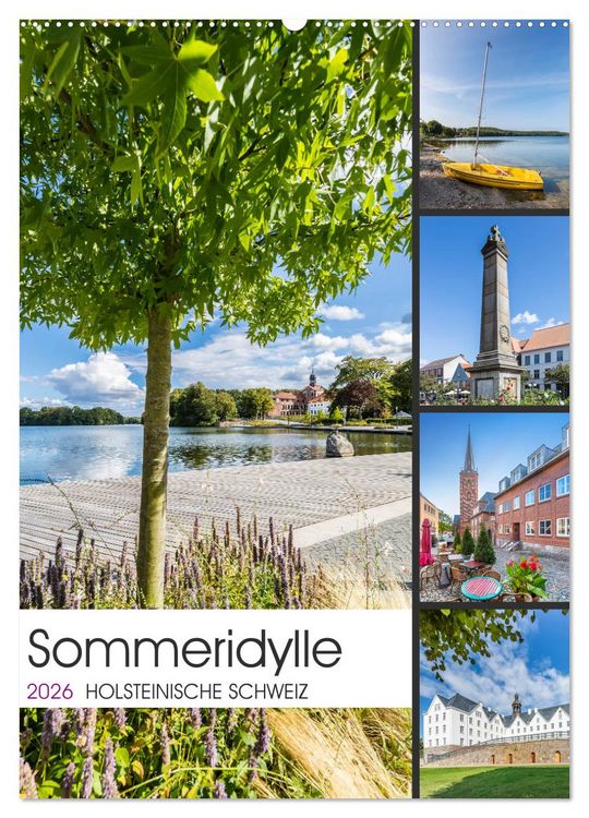 Produktbild: HOLSTEINISCHE SCHWEIZ Sommeridylle (Wandkalender 2026 DIN A2 hoch), CALVENDO Monatskalender