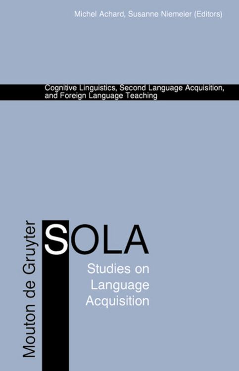 Produktbild: Cognitive Linguistics, Second Language Acquisition, and Foreign Language Teaching