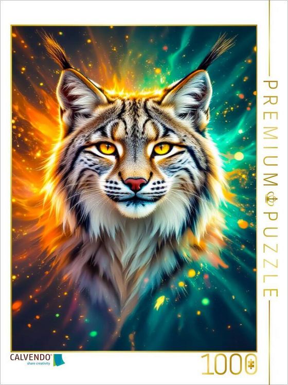 Produktbild: CALVENDO Puzzle Luchs Geist der Klarheit und Energie | 1000 Teile Lege-Gr&ouml;&szlig;e 64x48cm Foto-Puzzle f&uuml;r gl&uuml;ckliche Stunden