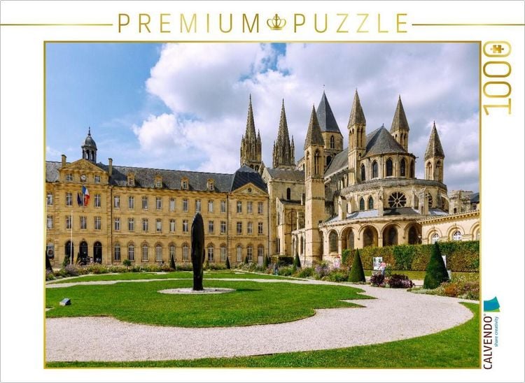 Produktbild: CALVENDO Puzzle Caen, Abtei Saint-Etienne | 1000 Teile Lege-Gr&ouml;&szlig;e 64x48cm Foto-Puzzle f&uuml;r gl&uuml;ckliche Stunden