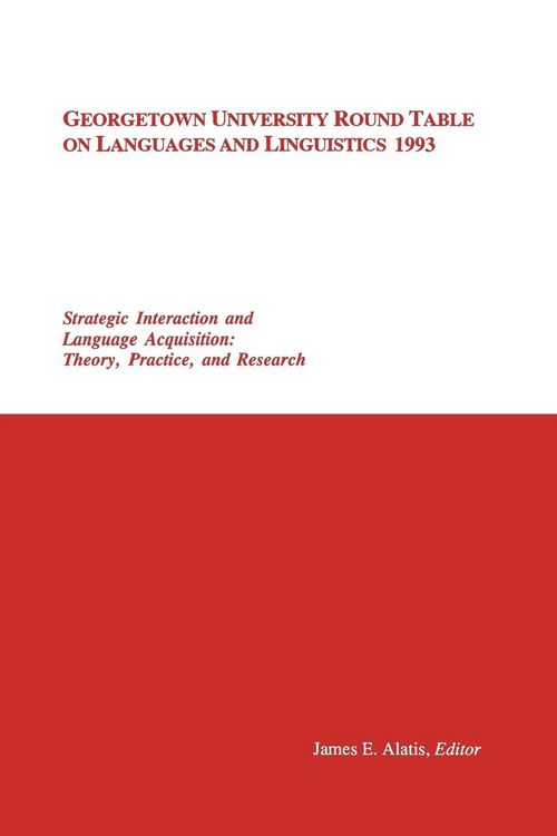 Produktbild: Georgetown University Round Table on Languages and Linguistics (GURT) 1993