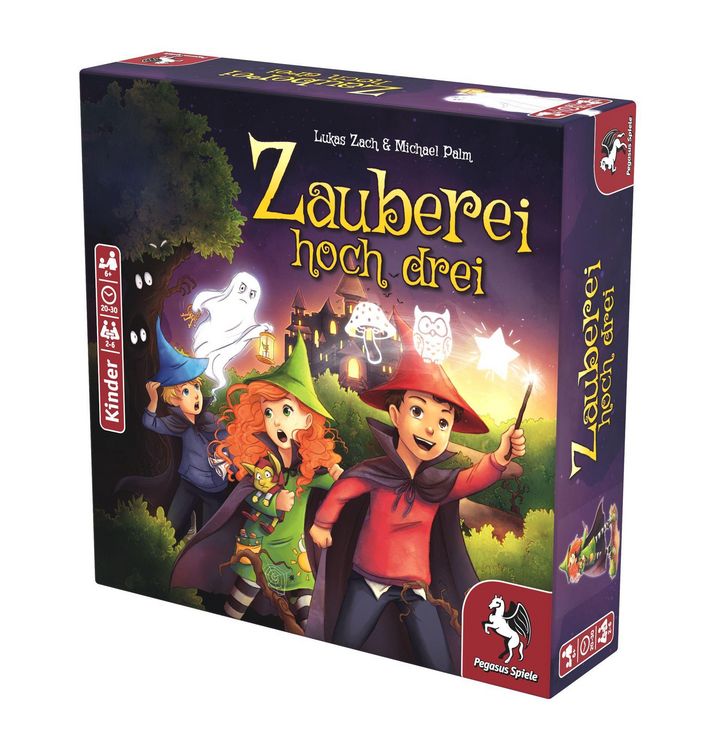 Produktbild: Pegasus - Zauberei hoch drei, W&uuml;rfelspiel, Kinderspiel, Lernspiel