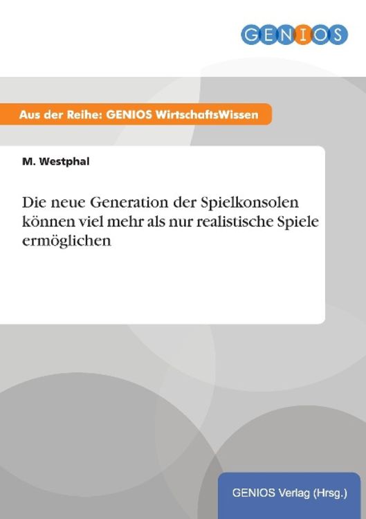 Produktbild: Die neue Generation der Spielkonsolen k&ouml;nnen viel mehr als nur realistische Spiele erm&ouml;glichen