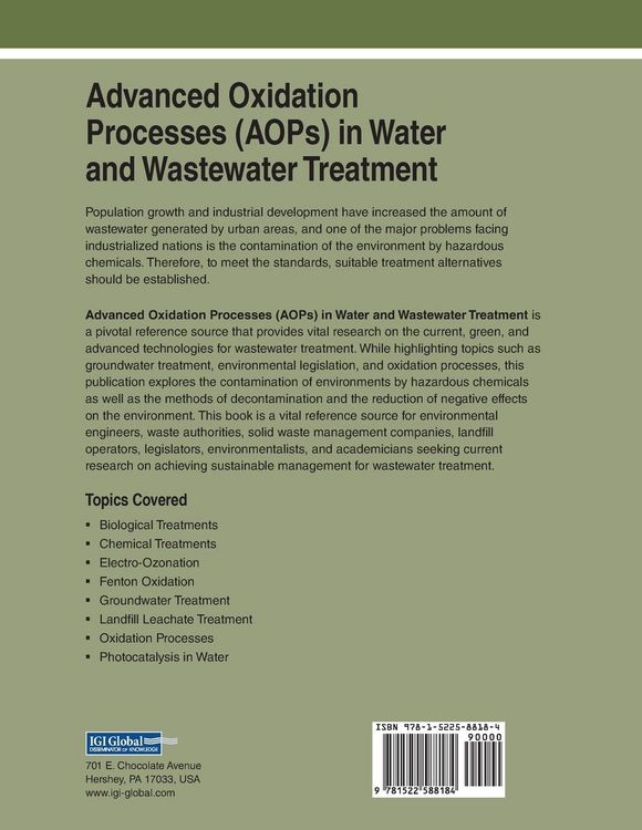 Produktbild: Advanced Oxidation Processes (AOPs) in Water and Wastewater Treatment