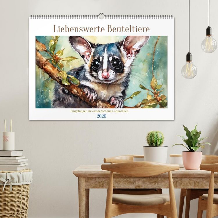 Produktbild: Liebenswerte Beuteltiere (Wandkalender 2026 DIN A2 quer), CALVENDO Monatskalender