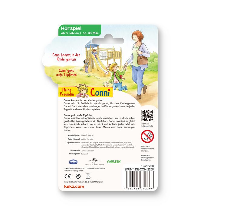 Produktbild: Conni - Conni kommt in den Kindergarten / Conni geht aufs T&ouml;pfchen,1 Audio-Chip