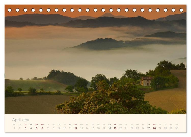 Produktbild: Unterwegs in den Marken (Tischkalender 2026 DIN A5 quer), CALVENDO Monatskalender