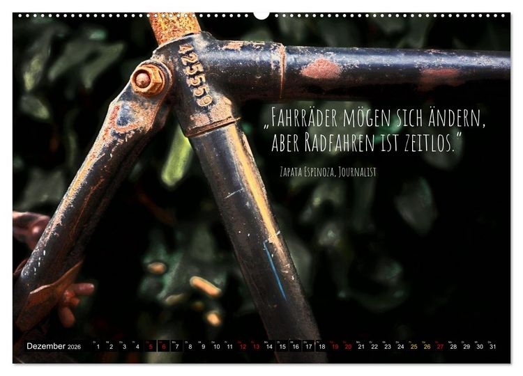 Produktbild: Velo Kunst (Wandkalender 2026 DIN A2 quer), CALVENDO Monatskalender
