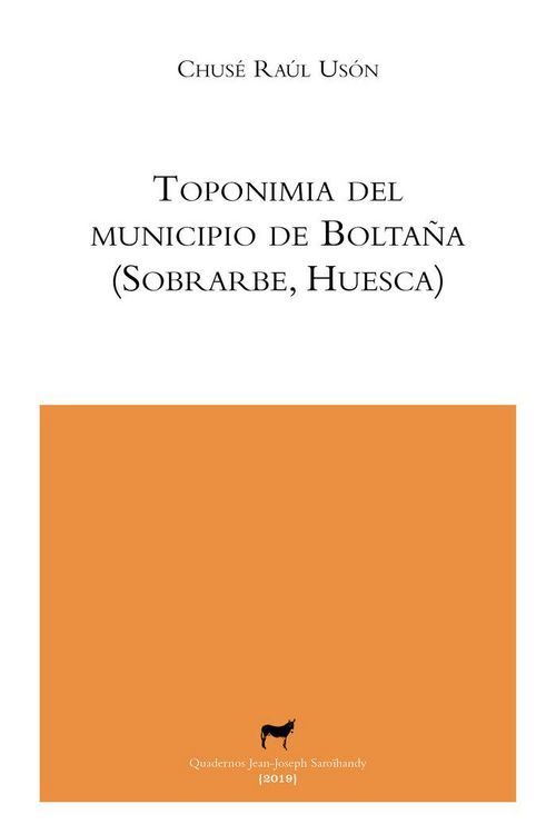 Produktbild: Toponimia del municipio de Bolta&ntilde;a, Sobrarbe, Huesca