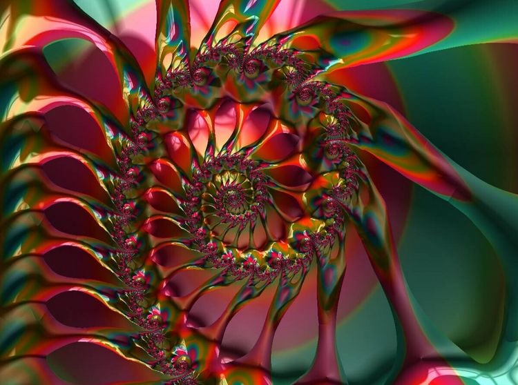 Produktbild: Red Flower Petal Spiral (Puzzle)
