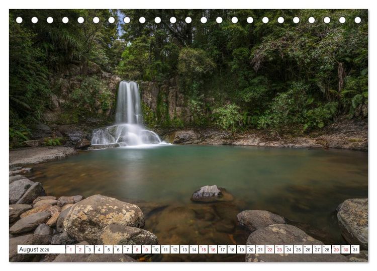 Produktbild: Neuseeland Nordinsel - Das Land der Hobbits und Vulkane (Tischkalender 2026 DIN A5 quer), CALVENDO Monatskalender