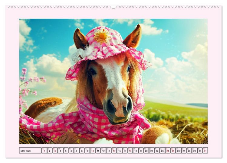Produktbild: Pferde-Fashion. Modische Highlights auf Hufen (Wandkalender 2026 DIN A2 quer), CALVENDO Monatskalender