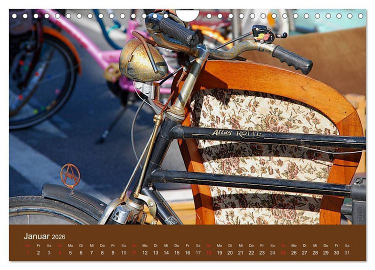 Produktbild: Das Fahrrad 2026 (Wandkalender 2026 DIN A4 quer), CALVENDO Monatskalender