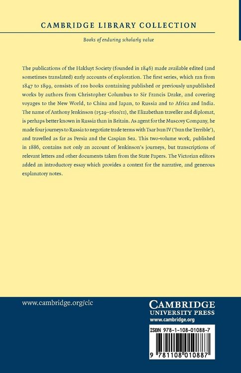 Produktbild: Early Voyages and Travels to Russia and Persia