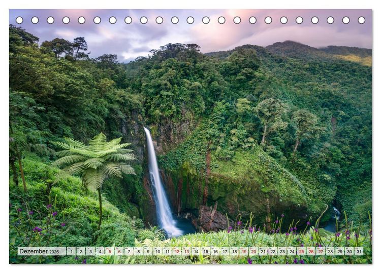 Produktbild: Costa Rica - Tierwelt und Landschaften (Tischkalender 2026 DIN A5 quer), CALVENDO Monatskalender
