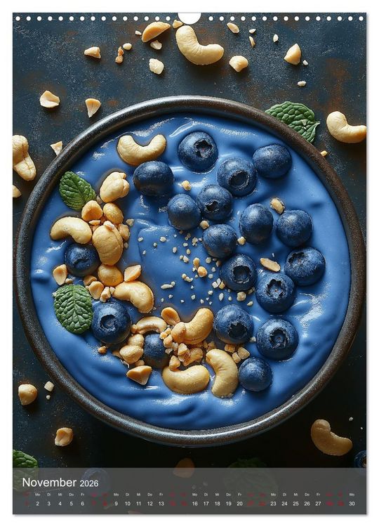 Produktbild: Smoothie Bowls - frisch und fruchtig durchs Jahr (Wandkalender 2026 DIN A3 hoch), CALVENDO Monatskalender