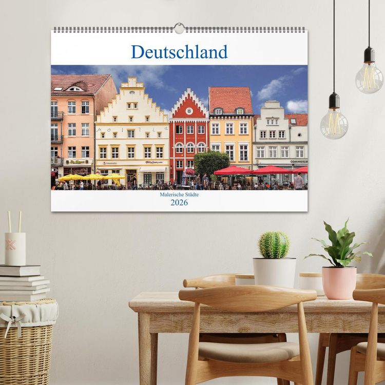 Produktbild: Deutschland - Malerische St&auml;dte (Wandkalender 2026 DIN A2 quer), CALVENDO Monatskalender