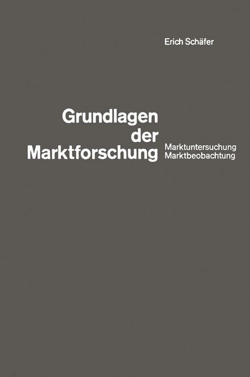 Produktbild: Grundlagen der Marktforschung