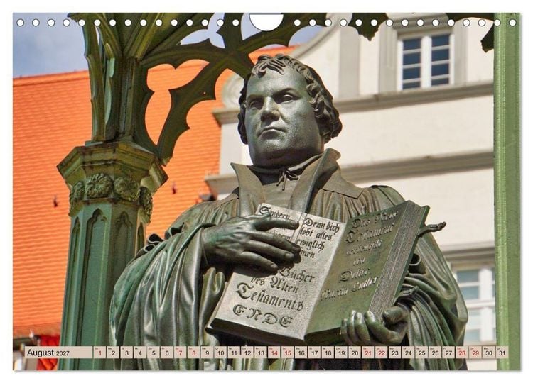 Produktbild: Hier war Martin Luther (Wandkalender 2027 DIN A4 quer), CALVENDO Monatskalender