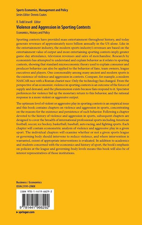 Produktbild: Violence and Aggression in Sporting Contests