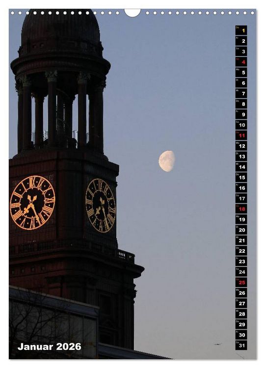 Produktbild: HAMBURG - Ansichten (Wandkalender 2026 DIN A3 hoch), CALVENDO Monatskalender
