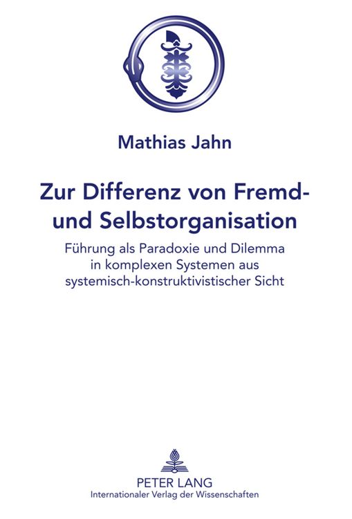 Produktbild: Zur Differenz von Fremd- und Selbstorganisation