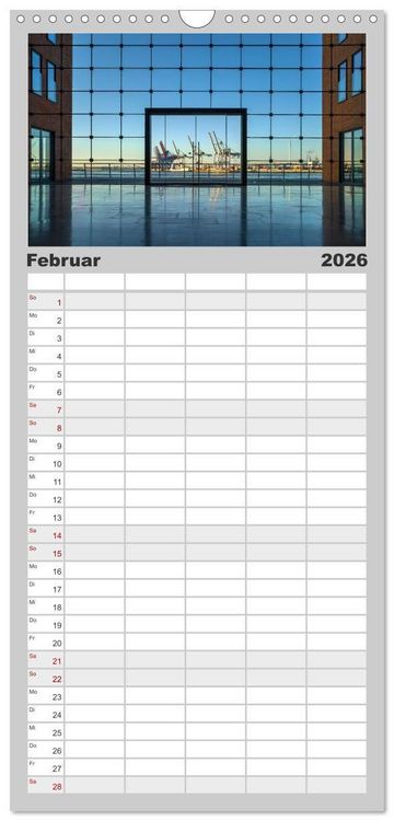 Produktbild: Familienplaner 2026 - Urbane Impressionen: Hansestadt Hamburg - Tor zur Welt mit 5 Spalten (Wandkalender, 21 x 45 cm) CALVENDO