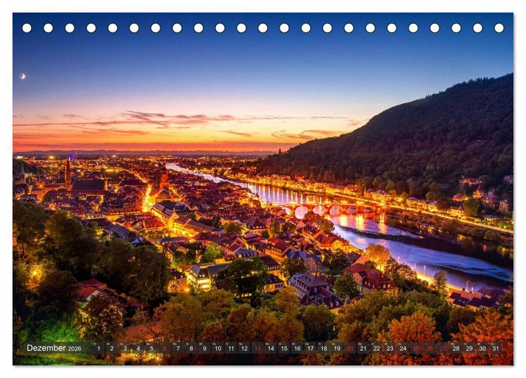 Produktbild: Epische Sonnenunterg&auml;nge im Rhein-Neckar-Kreis (Tischkalender 2026 DIN A5 quer), CALVENDO Monatskalender