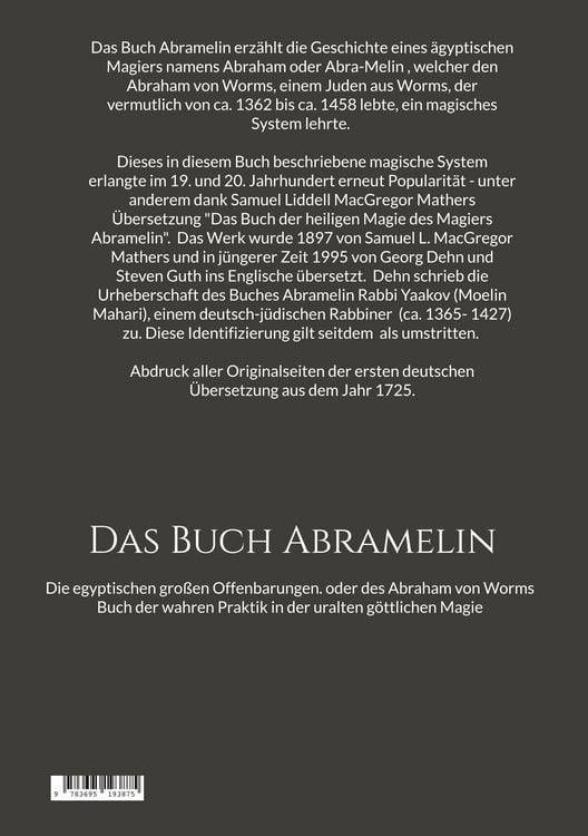 Produktbild: Das Buch Abramelin