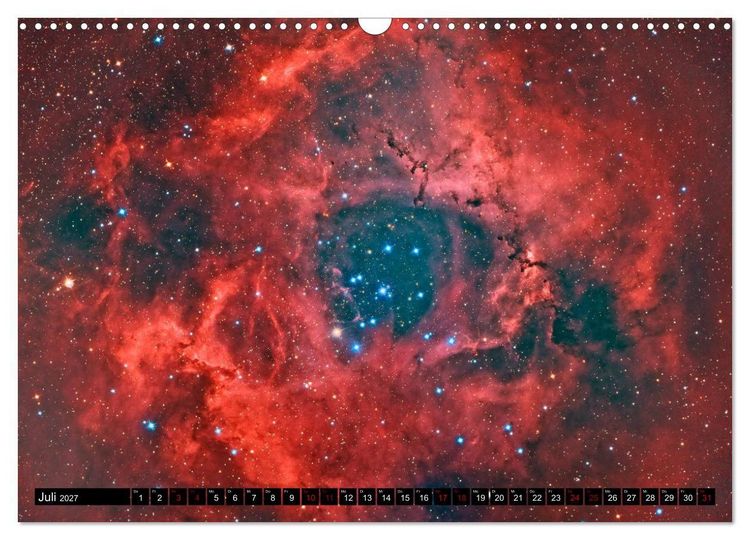 Produktbild: Farbiges Weltall (Wandkalender 2027 DIN A3 quer), CALVENDO Monatskalender